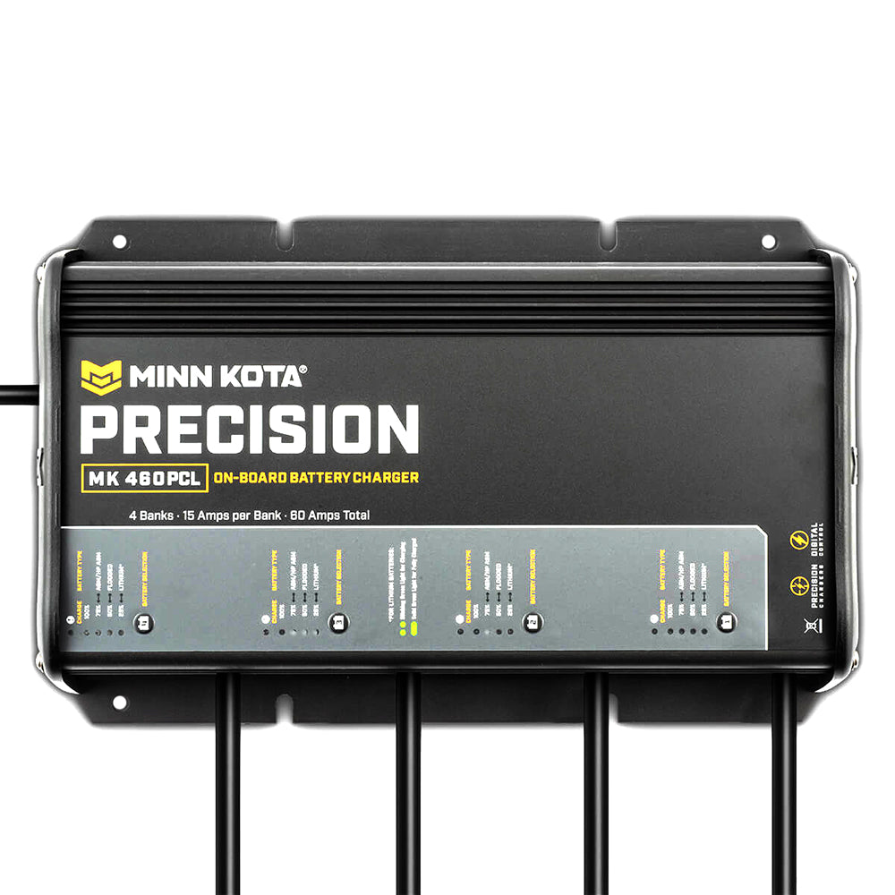 Minn Kota On-Board Precision Charger MK-460 PCL 4 Bank x 15 AMP LI Optimized Charger [1834604] - Premium Battery Chargers from Minn Kota - Just $476.99! 