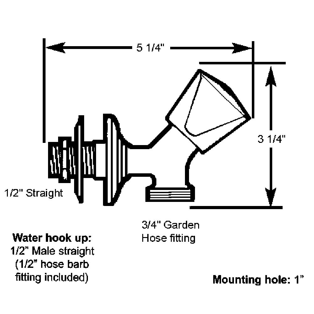 Scandvik SS Washdown Spigot [10187P] - Premium Washdown / Pressure Pumps from Scandvik - Just $74.99! 