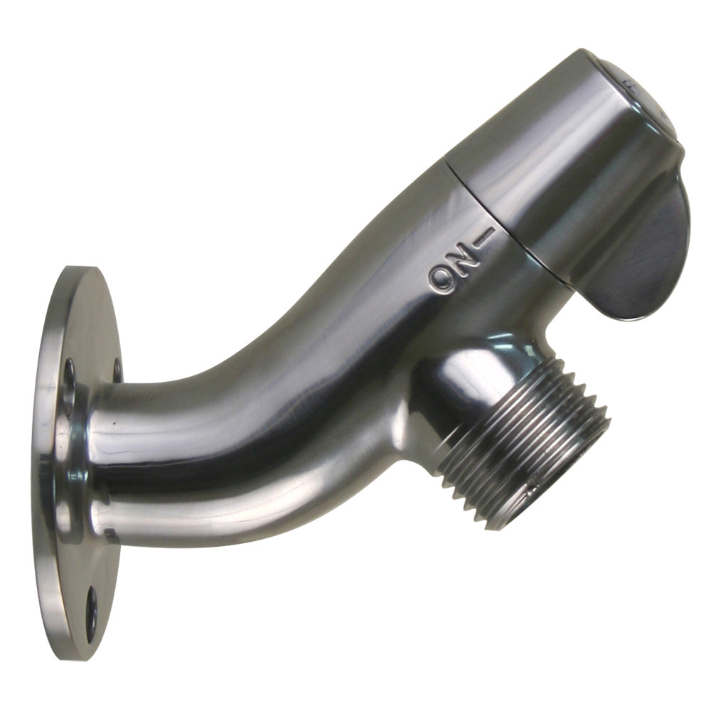 Scandvik Ceramic Angled Washdown Valve - SS Spigot [10175P] - Premium Accessories from Scandvik - Just $82.99! 