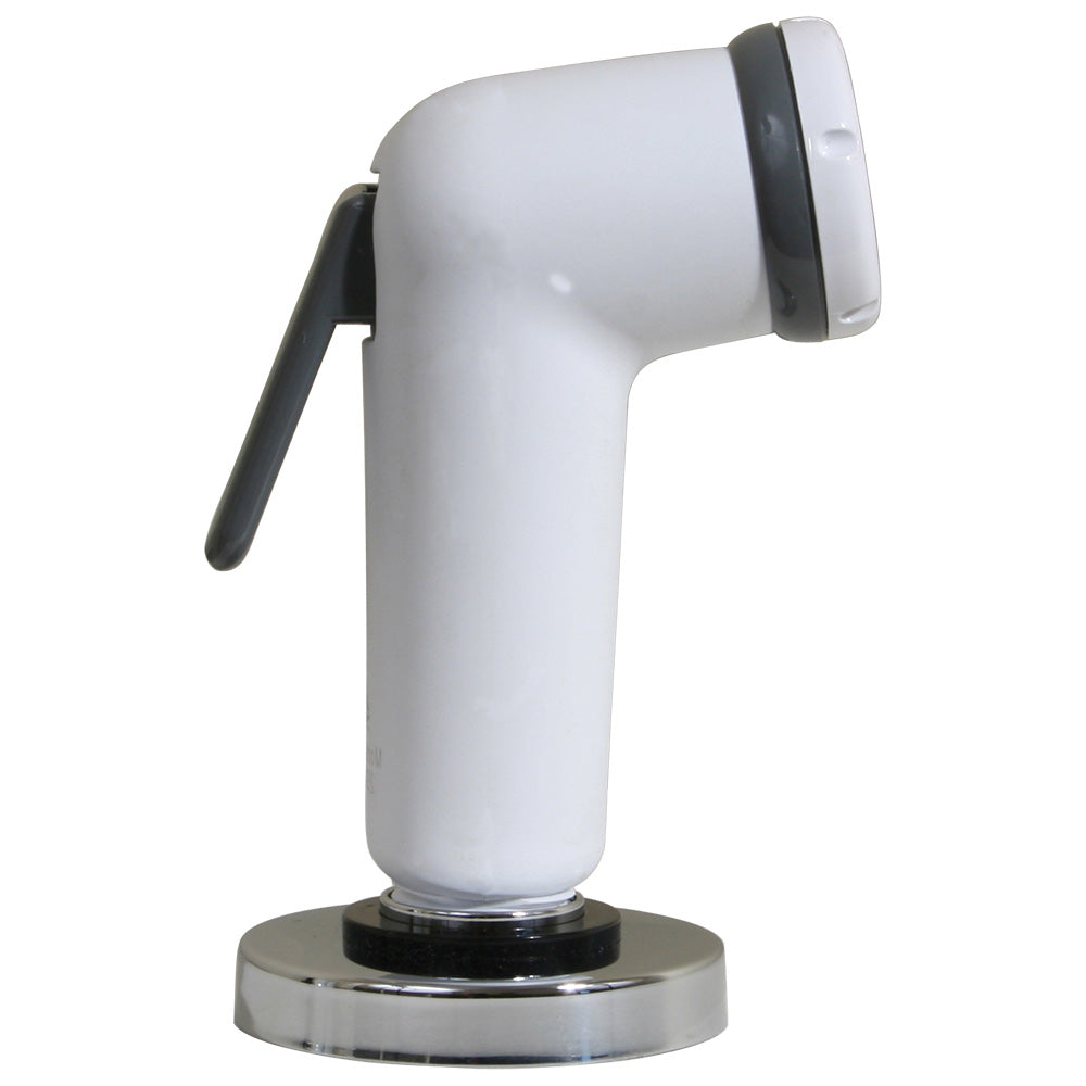 Scandvik Straight Handle Pull Out Sprayer - White w/6 Hose [10196P] - Premium Accessories from Scandvik - Just $41.99! 