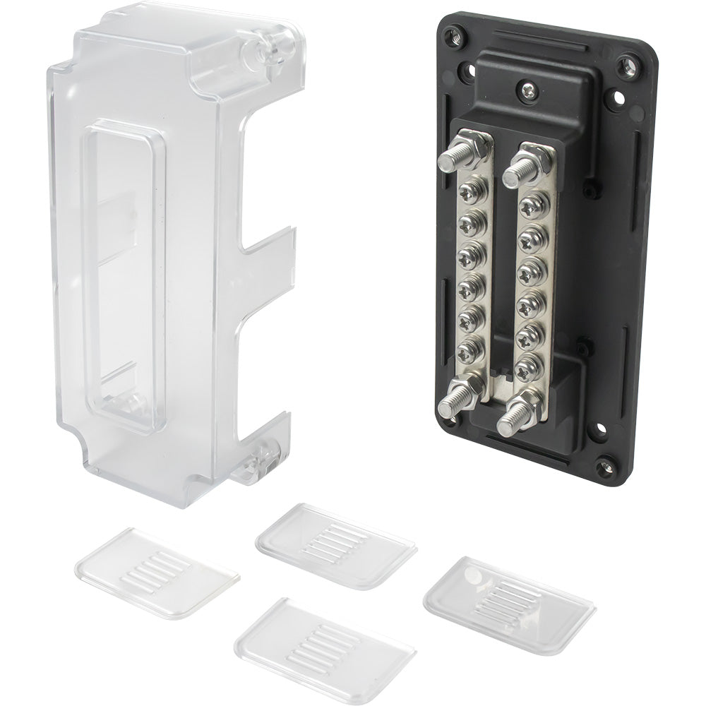 Sea-Dog Dual Buss Bar w/Cover - 12 Terminals [426693-3] - Premium Busbars, Connectors & Insulators from Sea-Dog - Just $26.99! 