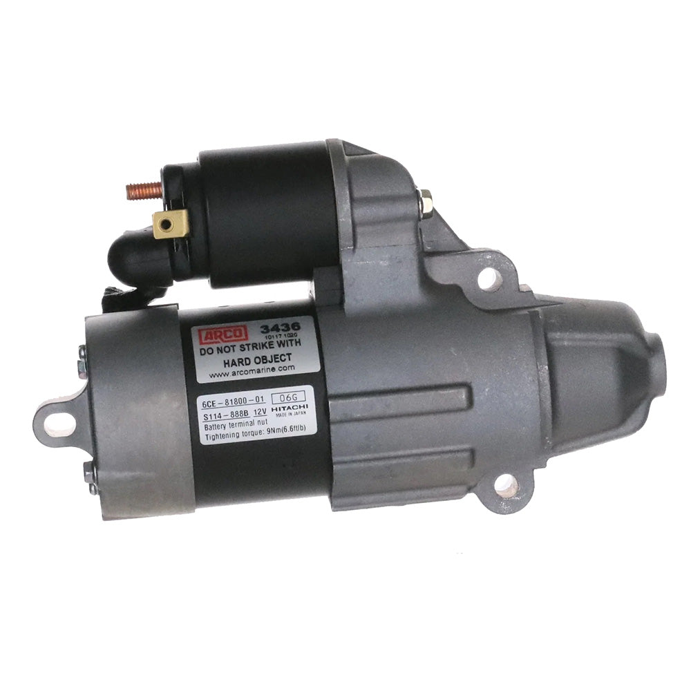 ARCO Marine Premium Replacement Outboard Starter f/Yamaha 200-300HP - 9 Tooth [3436] - Premium Engine Controls from ARCO Marine - Just $477.99! 