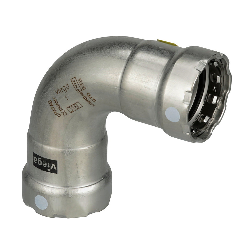 Viega MegaPress 316 FKM 1" 90 Degree Elbow [91705] - Premium Fittings from Viega - Just $121.99! 