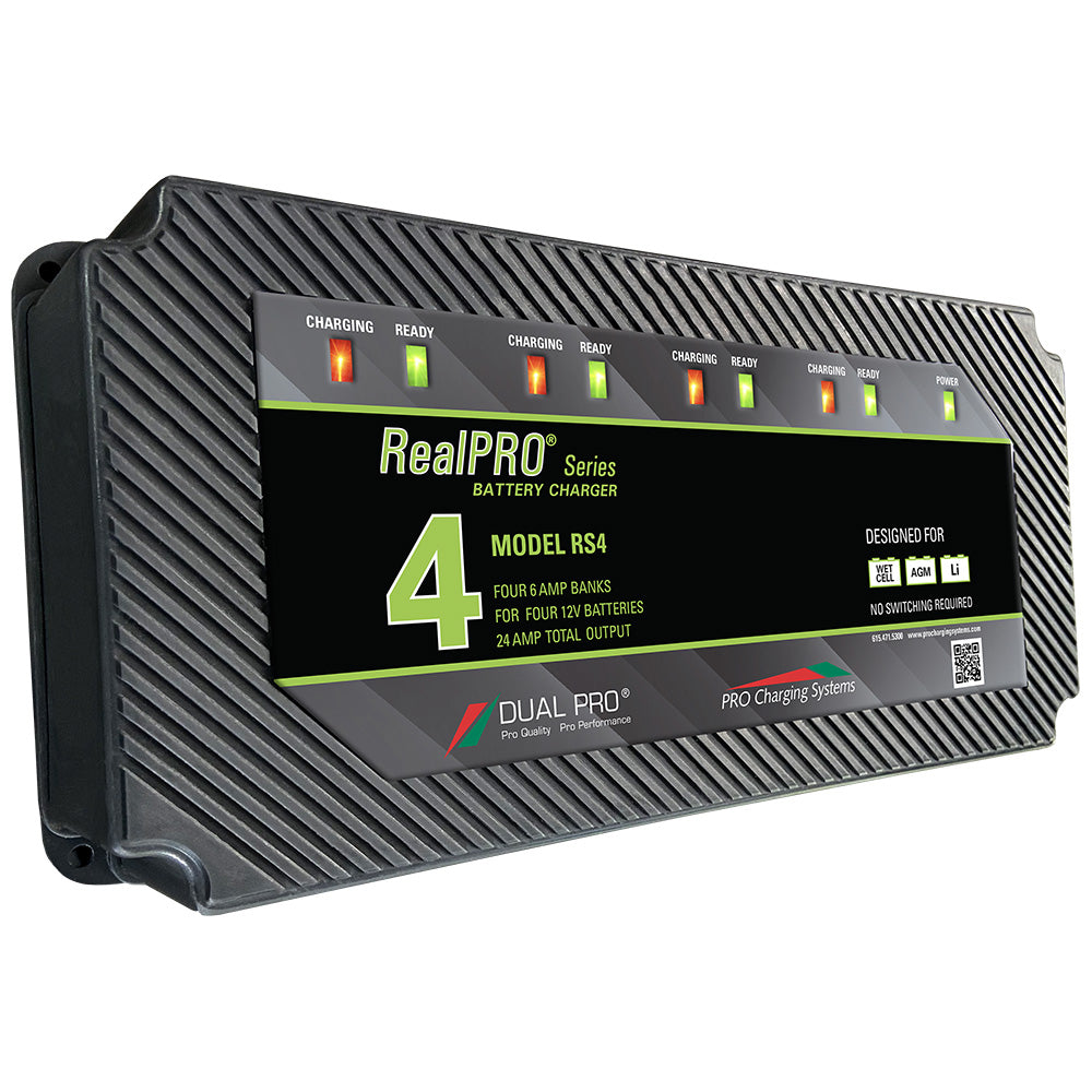 Dual Pro RealPRO Series Battery Charger - 24A - 4-Bank [RS4] - Premium Battery Chargers from Dual Pro - Just $325.99! 