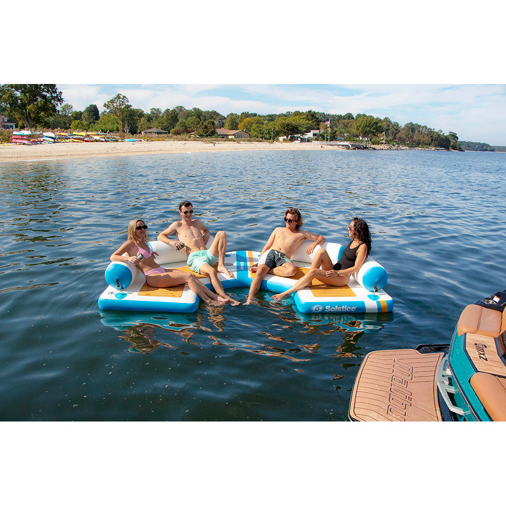 Solstice Watersports 11 C-Dock w/Removable Back Rests [38175] - Premium Inflatable Docks & Mats from Solstice Watersports - Just $768.99! 