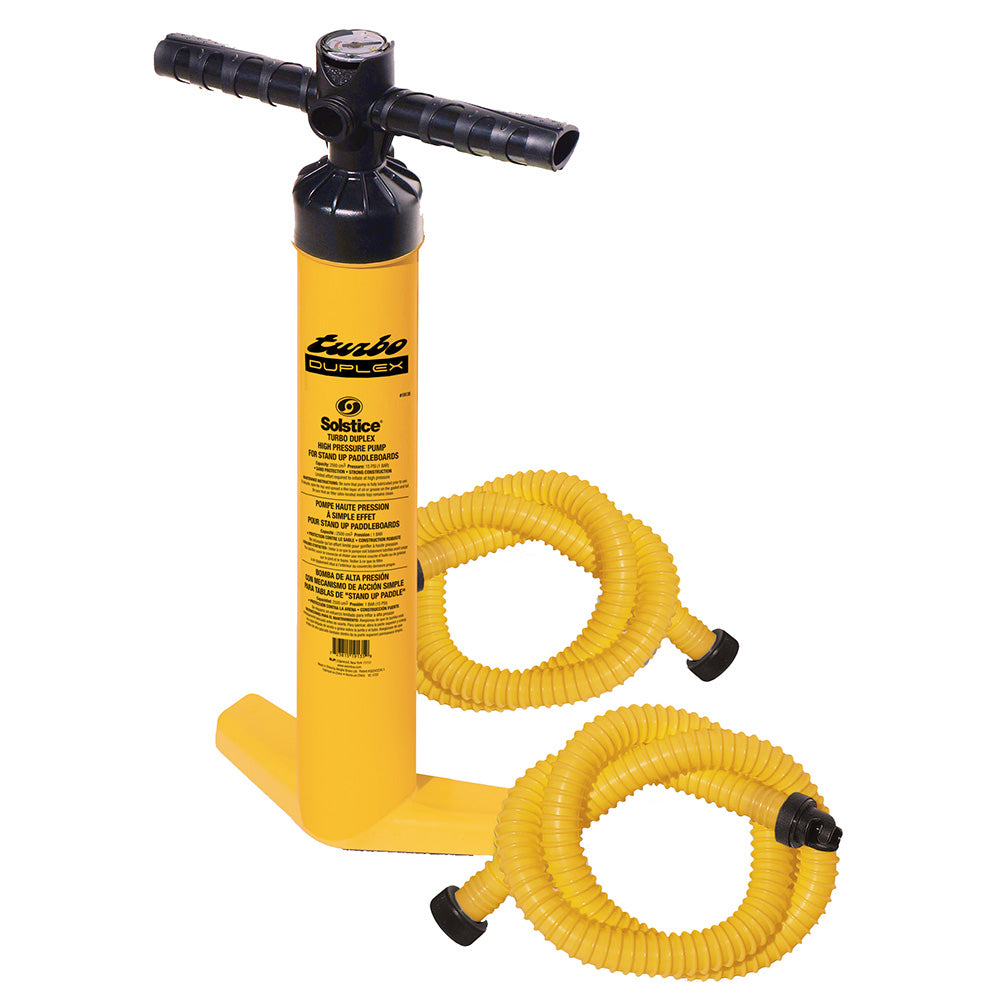 Solstice Watersports Turbo Duplex High Pressure Pump w/Gauge  2 Hoses [19135] - Premium Accessories from Solstice Watersports - Just $43.99! 