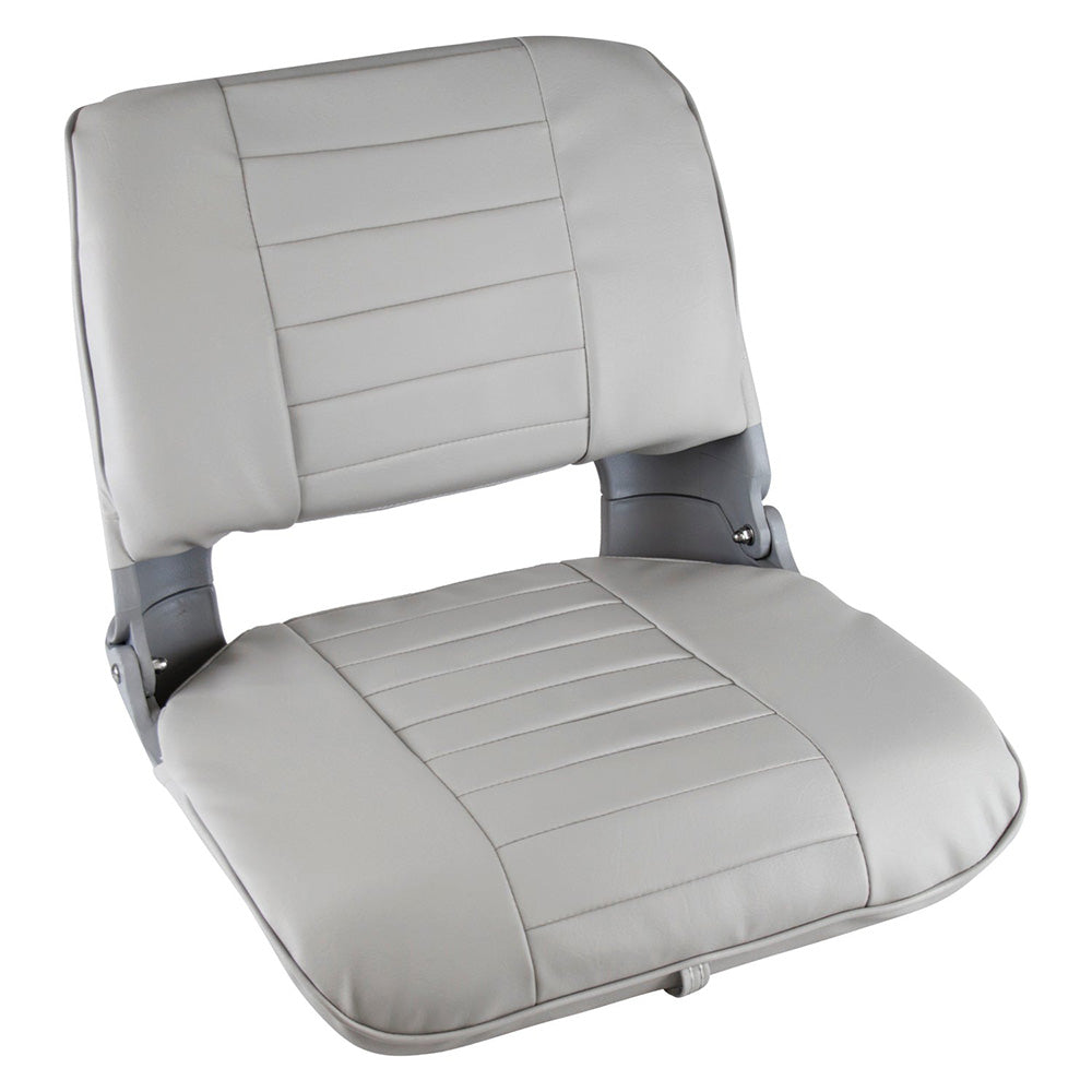 Wise Pro Style Clamshell Fold Down Fishing Seat - Grey [8WD135LS-717] - Premium Seating from Wise Seats - Just $98.99! 