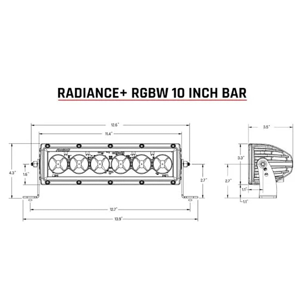 RIGID Industries Radiance + 10" Light Bar - RGBW [210053] - Premium Light Bars from RIGID Industries - Just $329.99! 