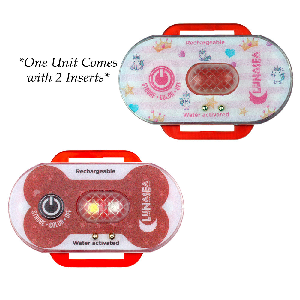 Lunasea Child/Pet Safety Water Activated Strobe Light - Red Case, Blue Attention Light [LLB-63RB-E0-01] - 1st Class Eligible, Brand_Lunasea Lighting, Clearance, Marine Safety, Marine Safety | Safety Lights, Specials - Lunasea Lighting - Safety Lights