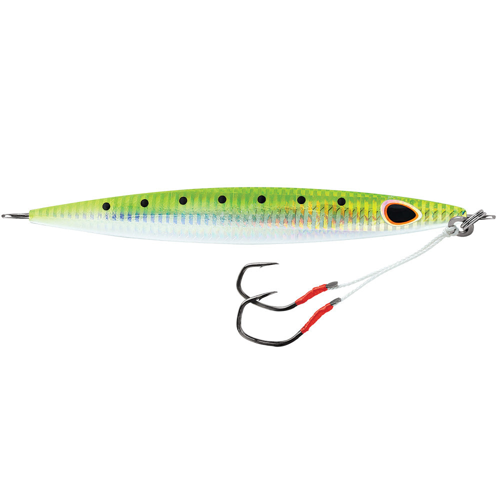 Williamson Kensaki 120 Jig - 5.25" - 4.25oz - UV Green Sardine Zebra [KSJ120UVGSZ] - Premium Hard & Soft Baits from Williamson - Just $14.99! 