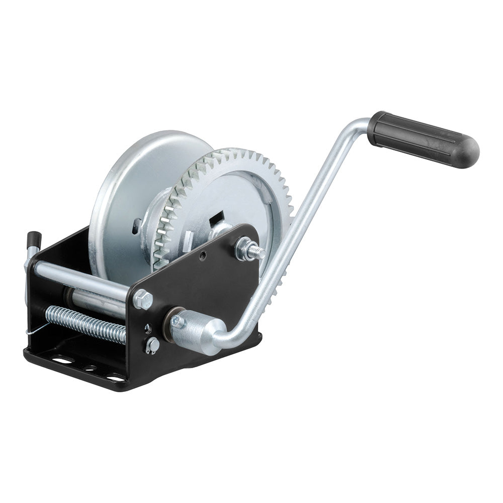 CURT Hand Crank 1700 lb. Winch - 8" Handle [29427] - Premium Trailer Winches from CURT - Just $73.99! 