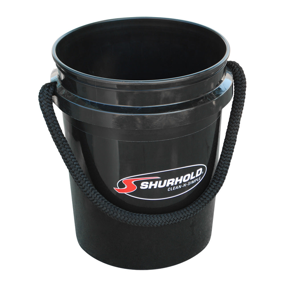 Shurhold Worlds Best Rope Handle Bucket - 5 Gallon - Black [2452] - Premium Cleaning from Shurhold - Just $24.98! 