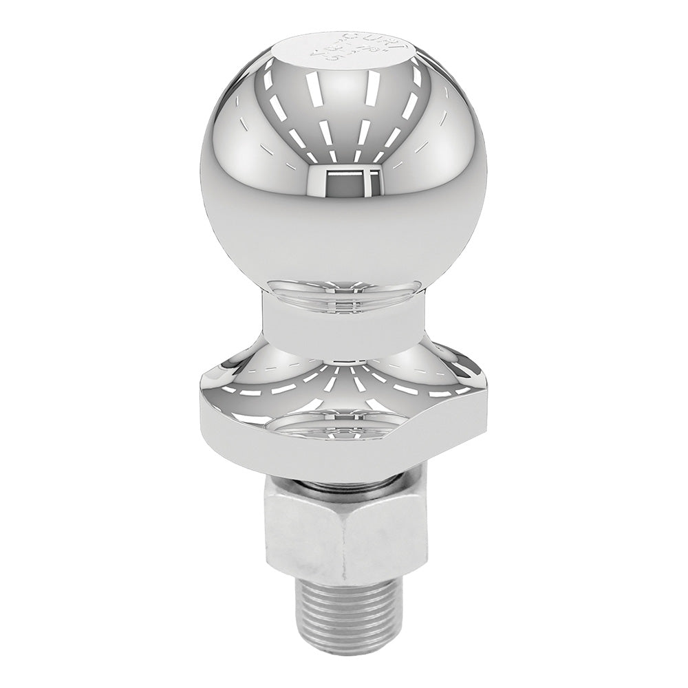 CURT 1-7/8" Trailer Ball - 3/4" x 1-5/8" Shank - 2,000 lbs. - Chrome [40001] - Premium Hitches & Accessories from CURT - Just $7.99! 