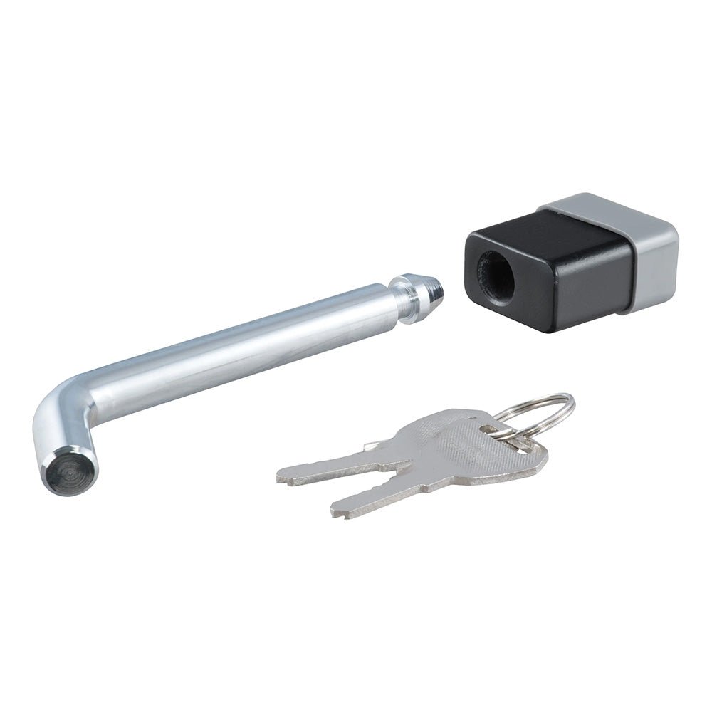 CURT 5/8" Hitch Lock - 2", 2-1/2", or 3" Receiver - Deadbolt - Chrome [23021] - Premium Hitches & Accessories from CURT - Just $12.99! 