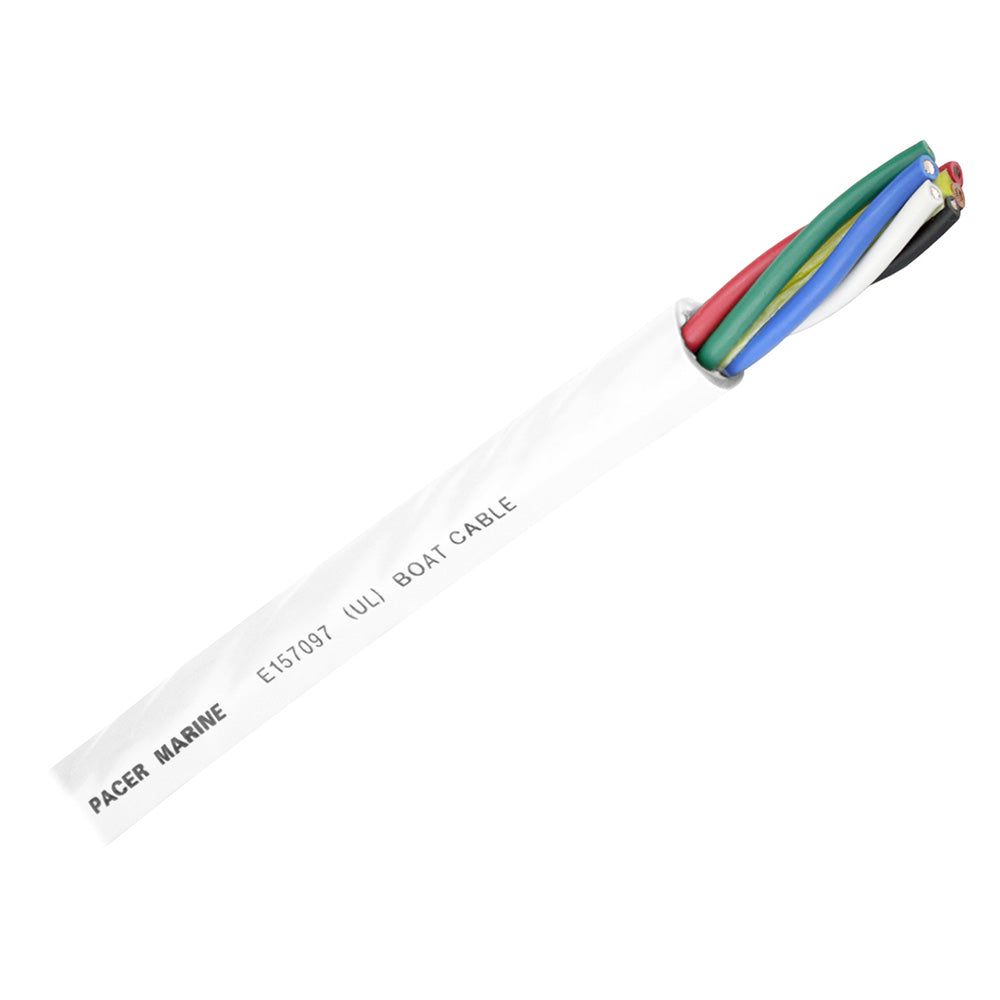 Pacer Round 6 Conductor Cable - By The Foot - 16/6 AWG - Black, Brown, Red, Green, Blue  White [WR16/6-FT] - Premium Wire from Pacer Group - Just $3.99! 