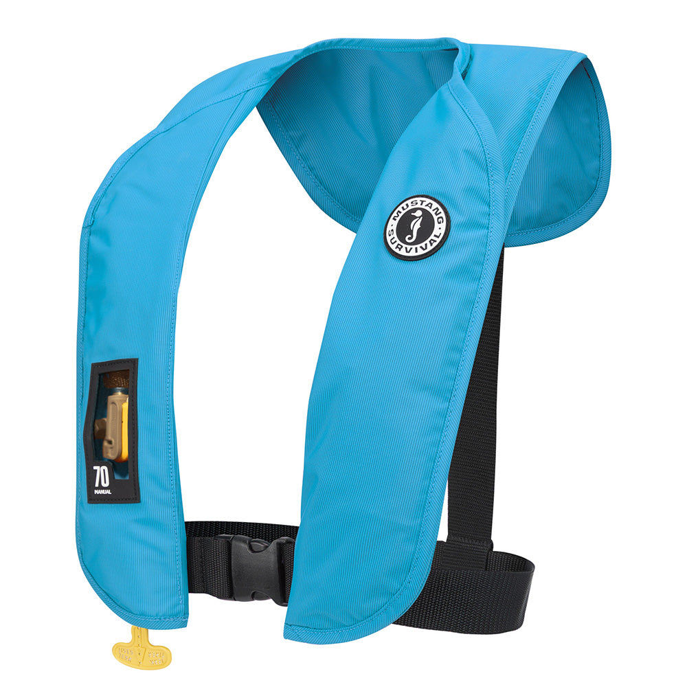 Mustang MIT 70 Manual Inflatable PFD - Azure (Blue) [MD4041-268-0-202] - Premium Personal Flotation Devices from Mustang Survival - Just $129.99! 