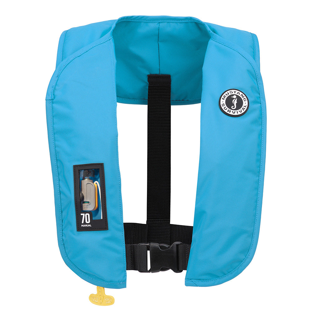 Mustang MIT 70 Manual Inflatable PFD - Azure (Blue) [MD4041-268-0-202] - Premium Personal Flotation Devices from Mustang Survival - Just $129.99! 