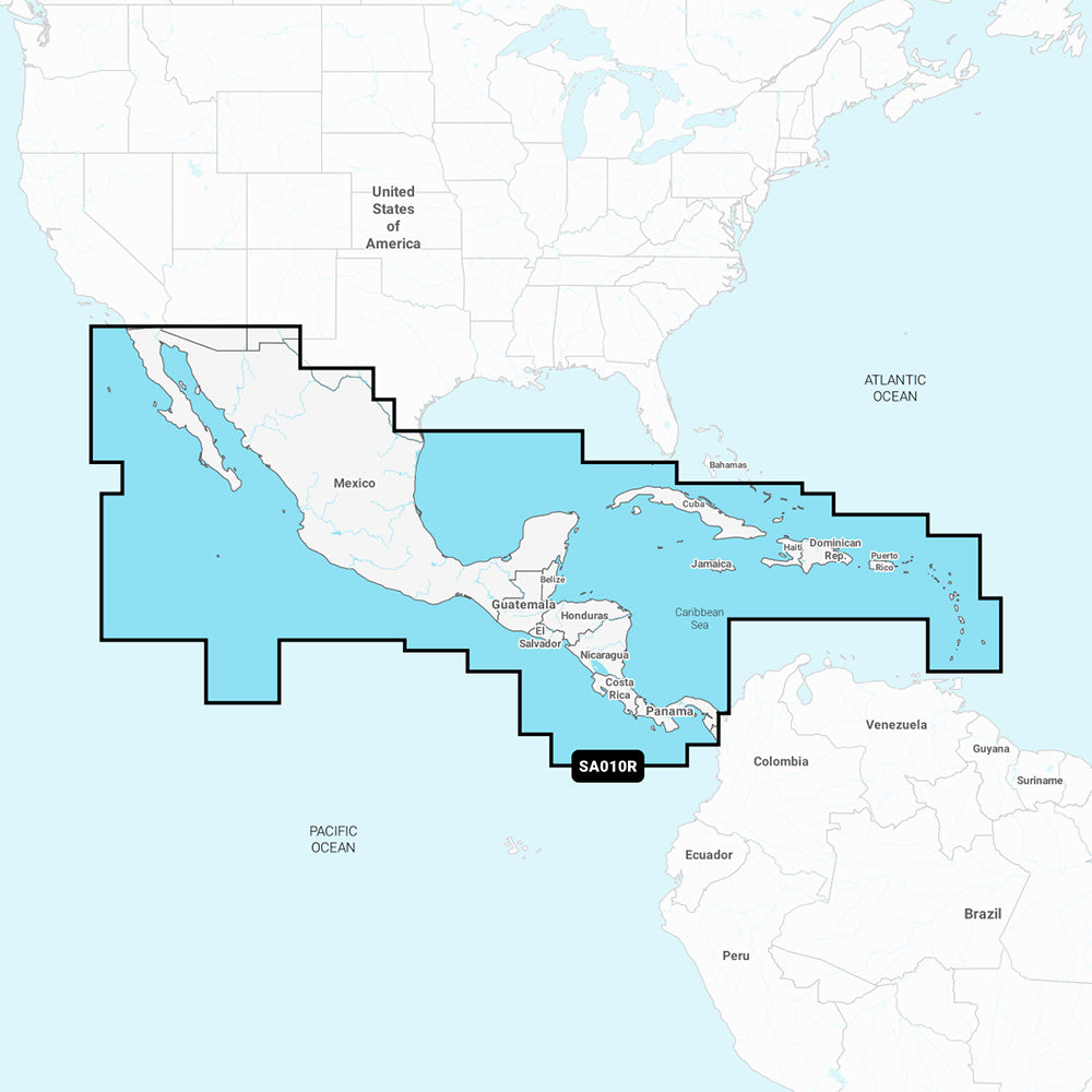 Navionics NASA010R - Central America  Caribbean - Navionics+ [010-C1459-30] - Premium Navionics + from Navionics - Just $92.99! 