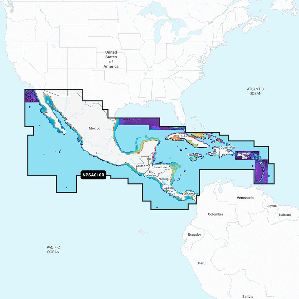 Navionics Platinum+ NPSA010R - Central America  Caribbean [010-C1459-40] - Premium Navionics Platinum Plus Foreign from Navionics - Just $138.99! 