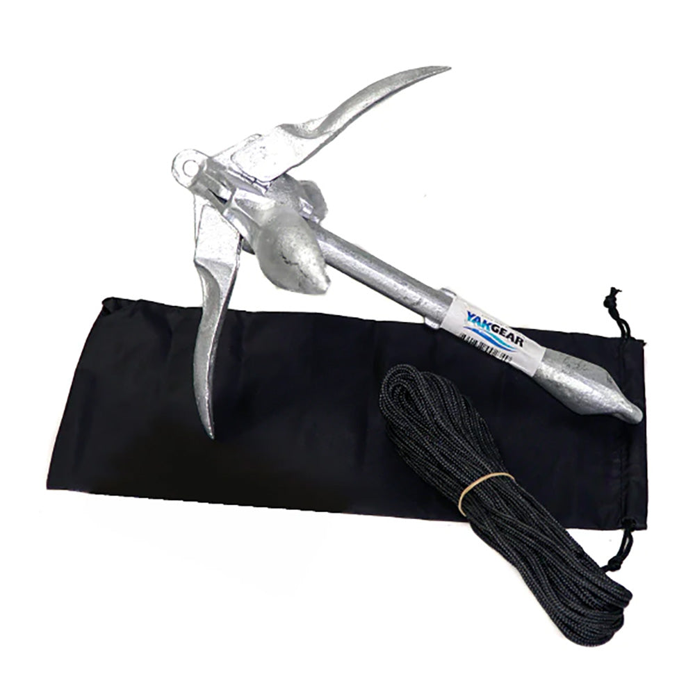 YakGear 3.3lb Grapnel Anchor Kit w/Storage Bag [AB3] - Boat Outfitting, Boat Outfitting | Accessories, Brand_YAKGEAR, MAP, Outdoor, Outdoor | Accessories - YAKGEAR - Accessories
