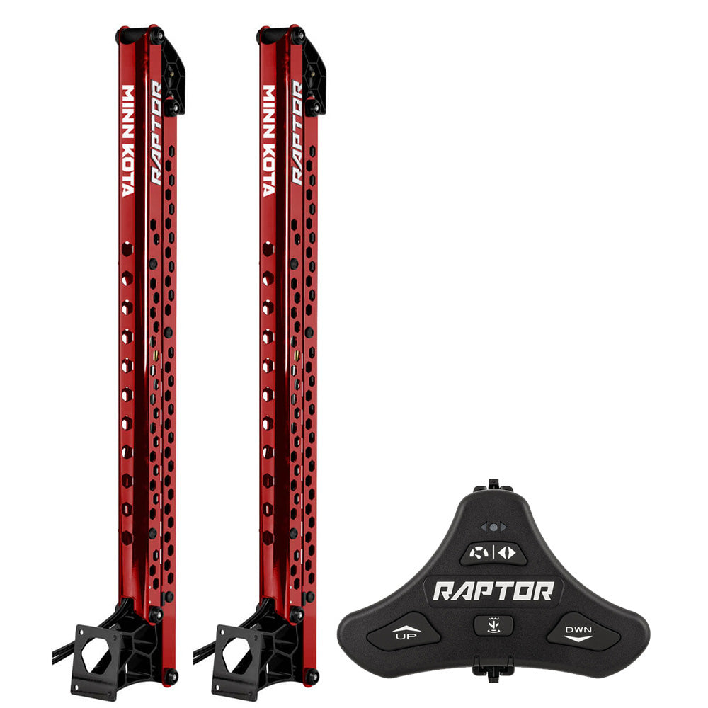 Minn Kota Raptor Bundle Pair - 8' Red Shallow Water Anchors w/Active Anchoring  Footswitch Included [1810622/PAIR] - Anchoring & Docking, Anchoring & Docking | Anchors, Brand_Minn Kota, MRP - Minn Kota - Anchors