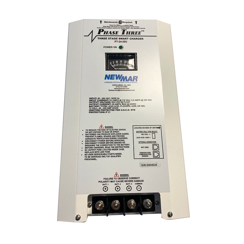 Newmar PT-24-20U Battery Charger [PT-24-20U] - Premium Charger/Inverter Combos from Newmar Power - Just $1094.99! 