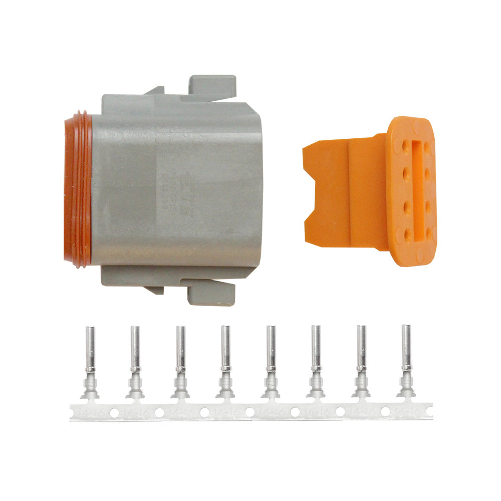 Pacer DT Deutsch Plug Repair Kit - 14-18 AWG (8 Position) [TDT06F-8RS] - Premium Terminals from Pacer Group - Just $10.99! 