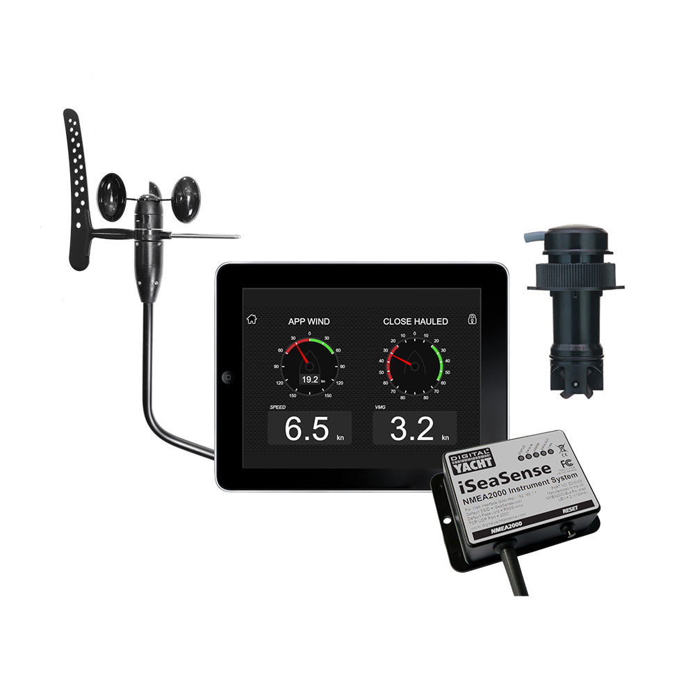 Digital Yacht iSeaSense Wireless Speed Depth Temp Pack Plus Wind [ZDIGISSPK2] - Premium Instruments from Digital Yacht - Just $1151.99! 