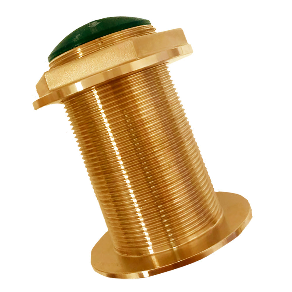 Echonautics Bronze Low-Profile Thru-Hull Medium-Frequency CHIRP Transducer - 600W, 12 Tilt, 80-130kHz [BT70MA600-12] - Premium Transducers from Echonautics - Just $522.99! 