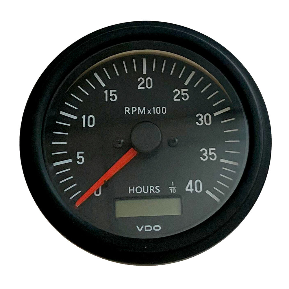 VDO Cockpit International Gen II 4K RPM Tachometer w/Hourmeter [333-93500] - Premium Gauges from VDO - Just $102.99! 