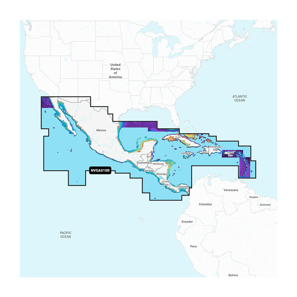 Garmin Navionics Vision+ NVSA010R Central America  Caribbean [010-C1451-00] - Premium Garmin Navionics Vision+ - Foreign from Garmin - Just $138.99! 