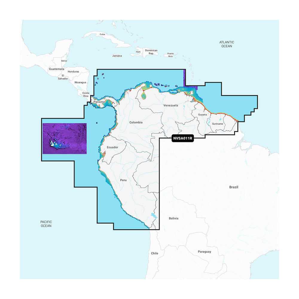 Garmin Navionics Vision+ NVSA011R South America (North) [010-C1452-00] - Premium Garmin Navionics Vision+ - Foreign from Garmin - Just $138.99! 