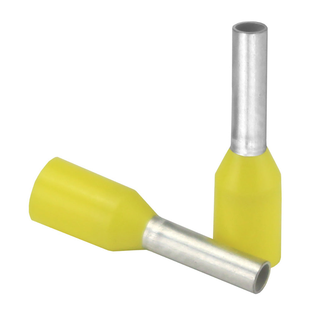 Pacer Yellow 18 AWG Wire Ferrule - 6mm Length - 25 Pack [TFRL18-6MM-25] - Premium Accessories from Pacer Group - Just $4.87! Shop now at Boat Gear Depot