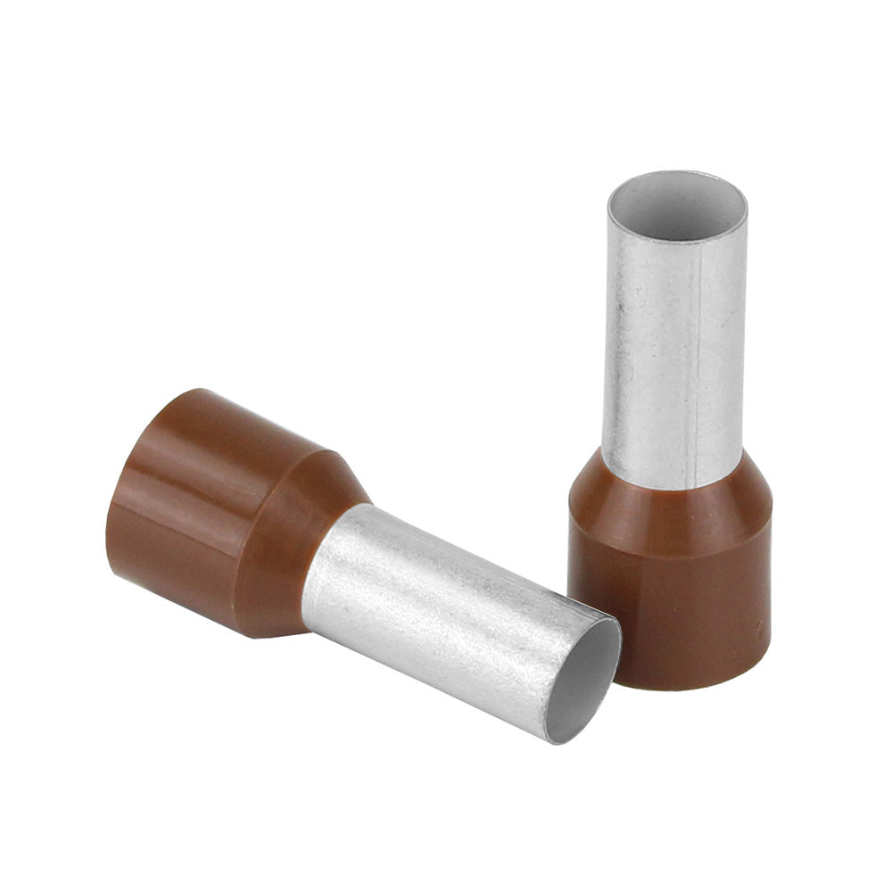 Pacer Brown 4 AWG Wire Ferrule - 16mm Length - 10 Pack [TFRL4-16MM-10] - 1st Class Eligible, Brand_Pacer Group, Electrical, Electrical | Accessories, Specials - Pacer Group - Accessories