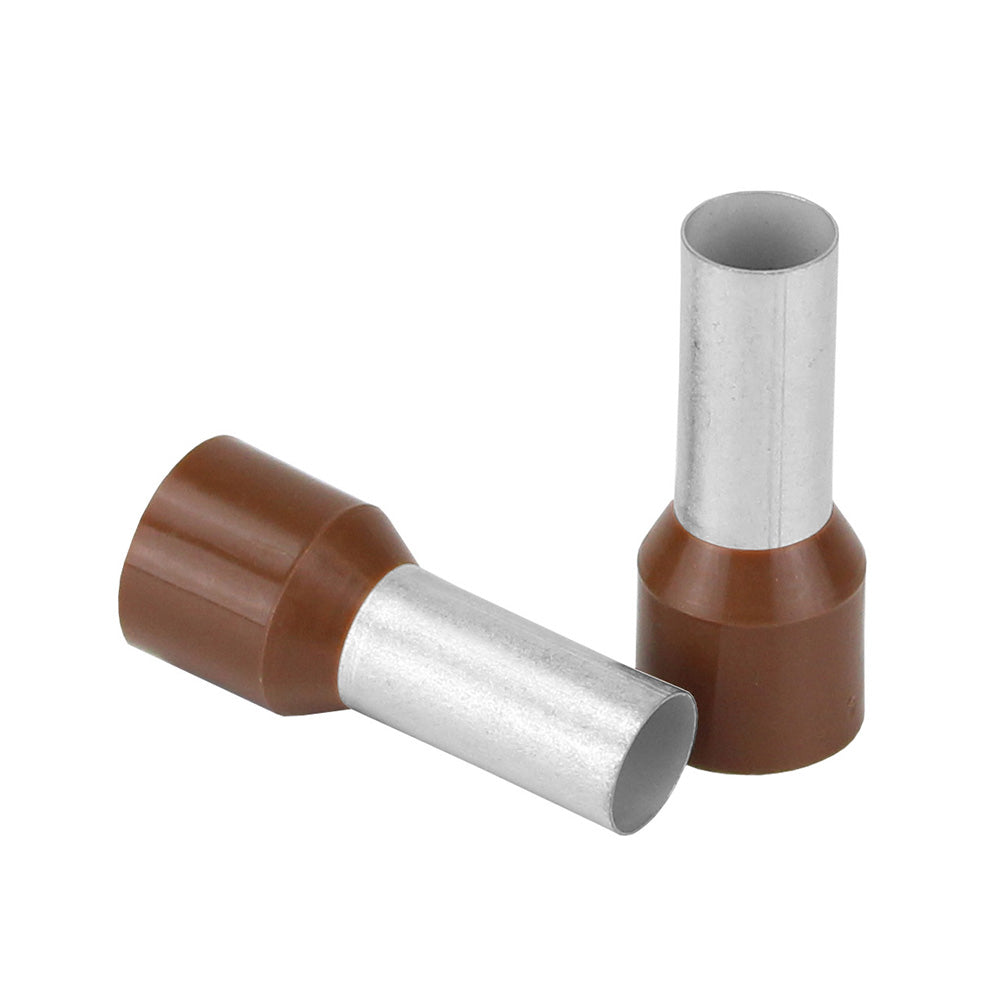 Pacer Brown 4 AWG Wire Ferrule - 16mm Length - 10 Pack [TFRL4-16MM-10] - Premium Accessories from Pacer Group - Just $7.99! 