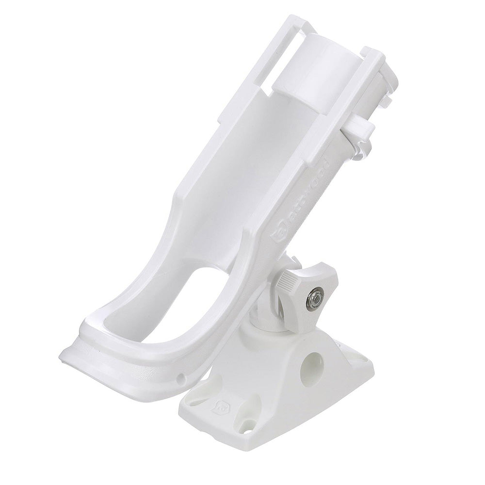 Attwood Heavy-Duty Adjustable Rod Holder w/Combo Mount - White [5009W4] - Premium Rod Holders from Attwood Marine - Just $19.99! 