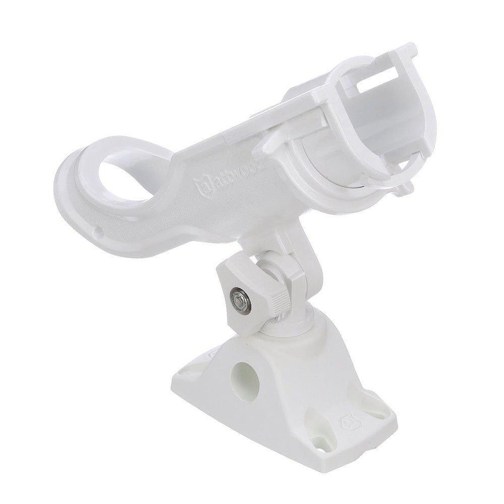 Attwood Heavy-Duty Adjustable Rod Holder w/Combo Mount - White [5009W4] - Premium Rod Holders from Attwood Marine - Just $19.99! 