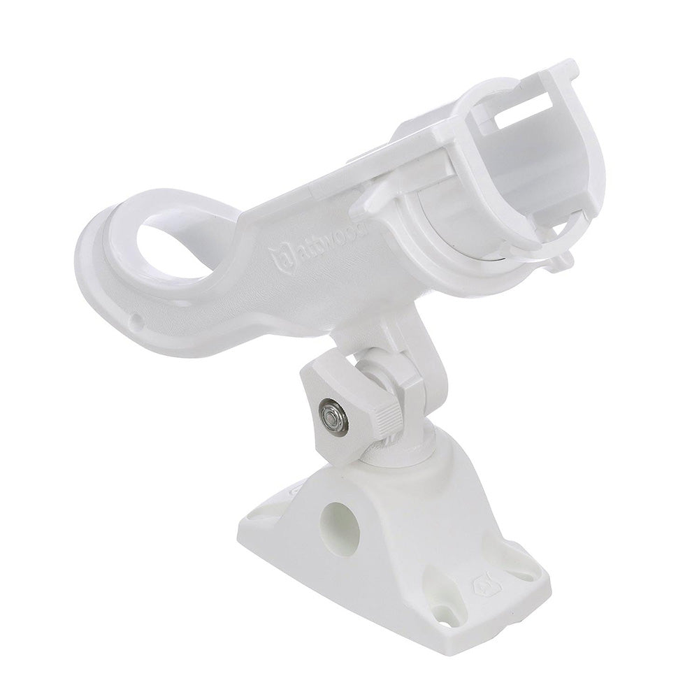 Attwood Heavy-Duty Adjustable Rod Holder w/Combo Mount - White [5009W4] - Boat Outfitting, Boat Outfitting | Rod Holders, Brand_Attwood Marine, Hunting & Fishing, Hunting & Fishing | Rod Holders, Paddlesports, Paddlesports | Rod Holders - Attwood Marine - Rod Holders