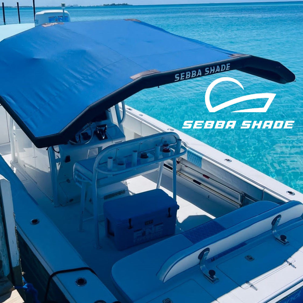 Sebba Shade 6 x 9 ft. Blue Sun Shade f/Boats Up To 28' [SS6X9BLU] - Premium Biminis/Shades/Umbrellas from Sebba Shade - Just $825! 