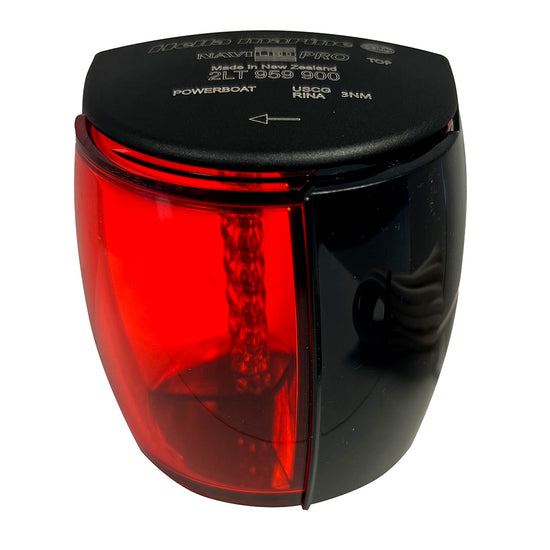 Hella Marine NaviLED PRO Port Navigation Lamp - Black - 3NM [017146101] - Premium Navigation Lights from Hella Marine - Just $143.99! 