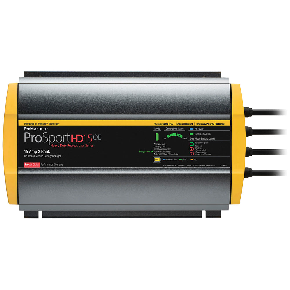 ProMariner ProSportHD 15 Gen 4 - 15 Amp - 3-Bank Battery Charger [44015] - Premium Battery Chargers from ProMariner - Just $147.99! 