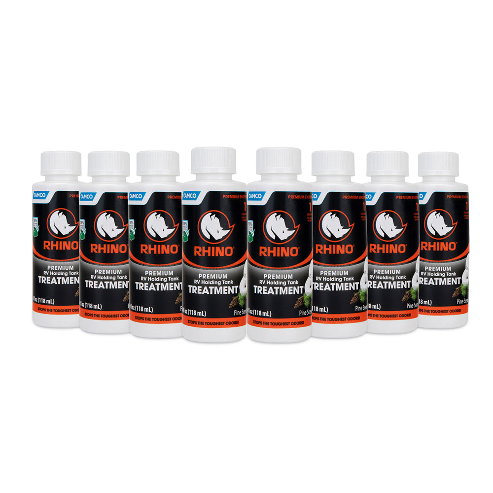 Camco Rhino Premium RV Holding Tank Treatment - 8 Single 4oz Bottles [41511] - Premium Sanitation from Camco - Just $13.99! 