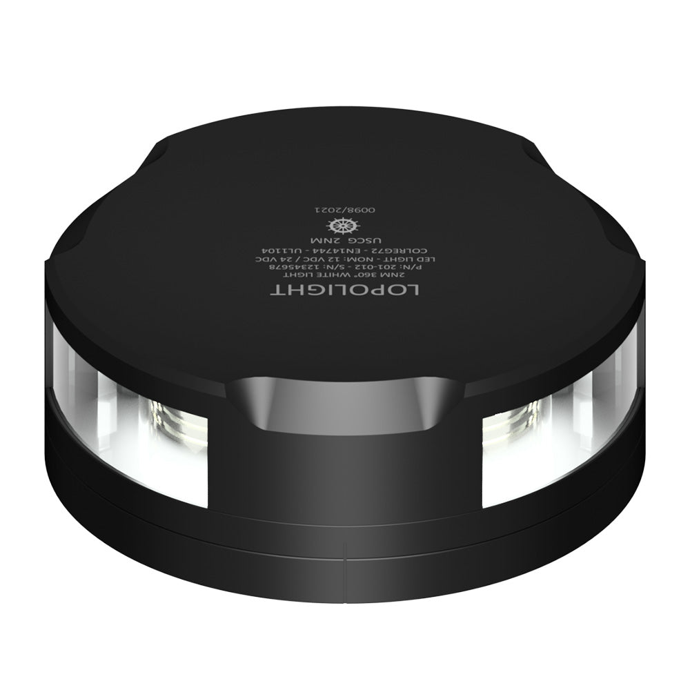 Lopolight 360-Degree Anchor Light - 2NM - Black Housing w/FB Base [201-012-FB-B] - Premium Navigation Lights from Lopolight - Just $577.42! 