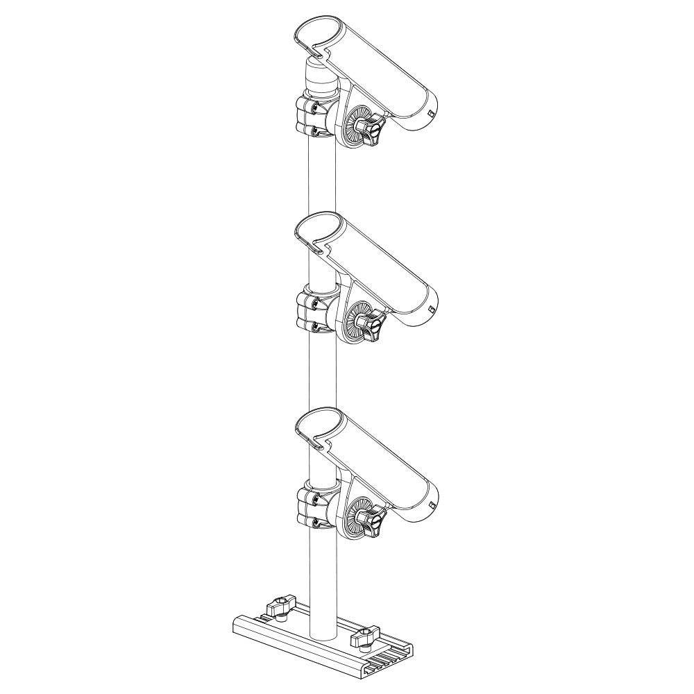 Scotty 333 Track Mounted Rod Tree - Rodmaster II Rod Holders [0333] - Premium Rod Holders from Scotty - Just $125.99! 