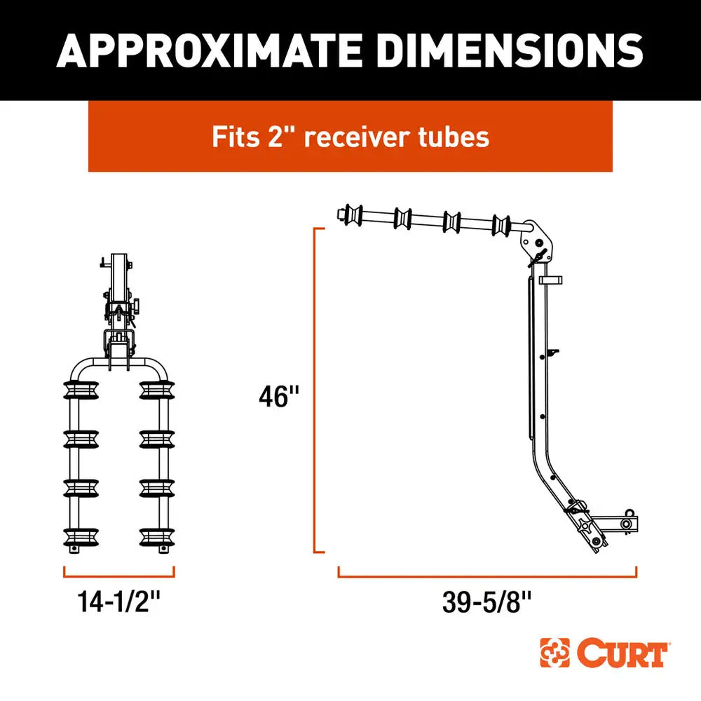 CURT ActiveLink SE Series Bike Rack - 4 Bikes Up to 180 lbs [18411] - Premium Accessories from CURT - Just $229.99! 