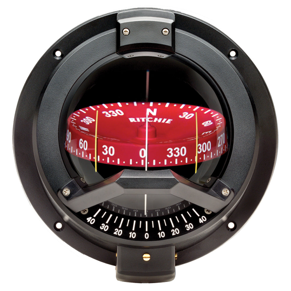 Ritchie BN-202 Navigator Compass - Bulkhead Mount - Black [BN-202] - Premium Compasses from Ritchie - Just $460.99! 