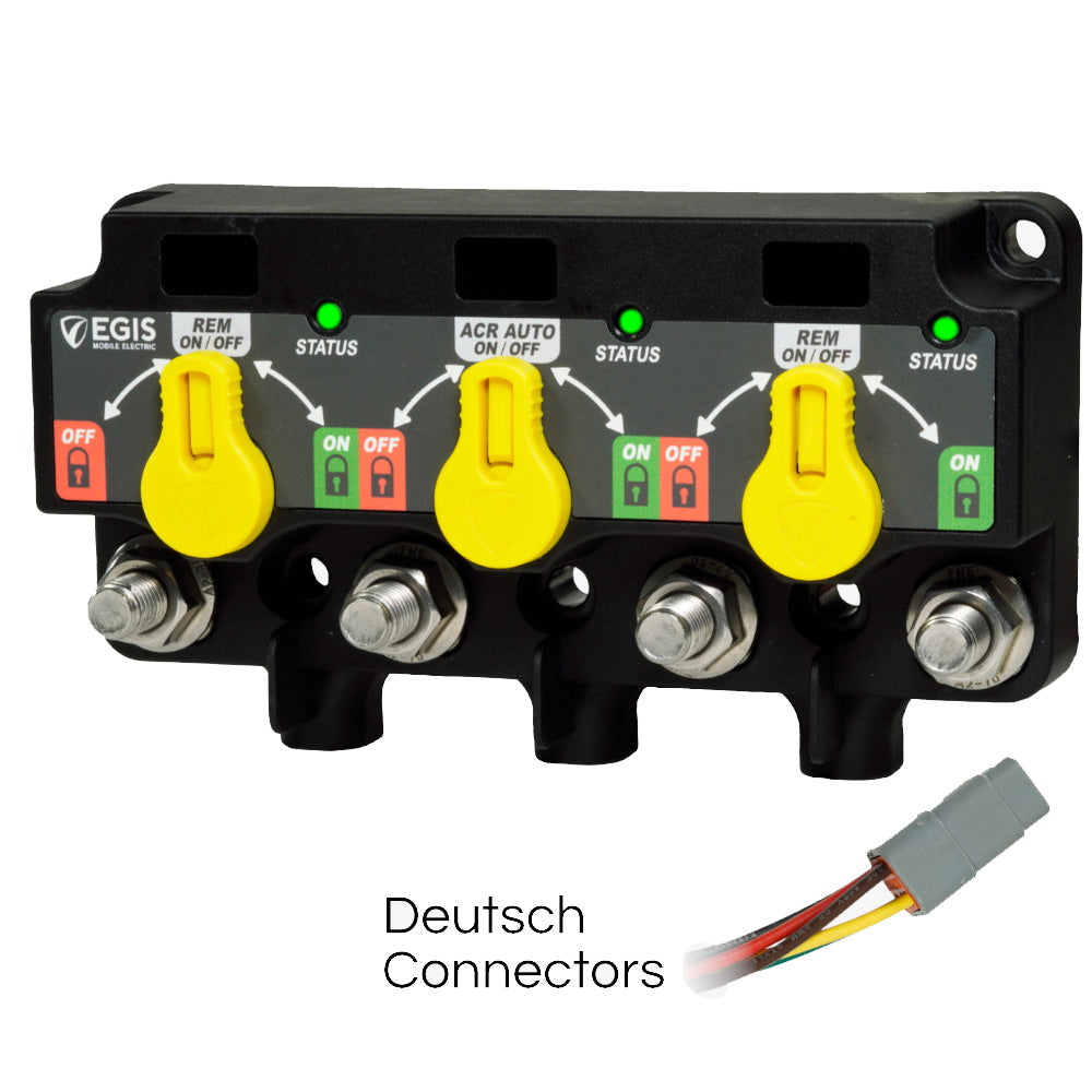 Egis XD Series Triple Flex 2 Relay-ACR-Relay w/Knobs  3X DTM Connector [8830-1535] - Premium Accessories from Egis Mobile Electric - Just $267.99! 