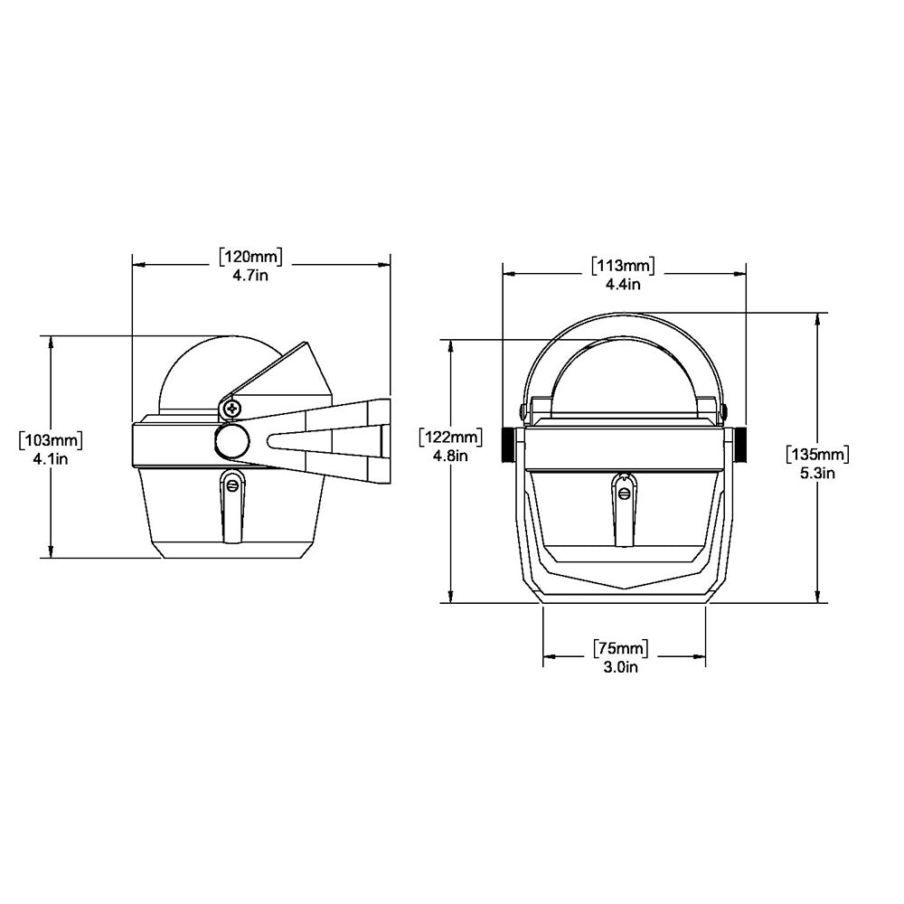 Ritchie B-51 Explorer Compass - Bracket Mount - Black [B-51] - Premium Compasses from Ritchie - Just $87.99! 