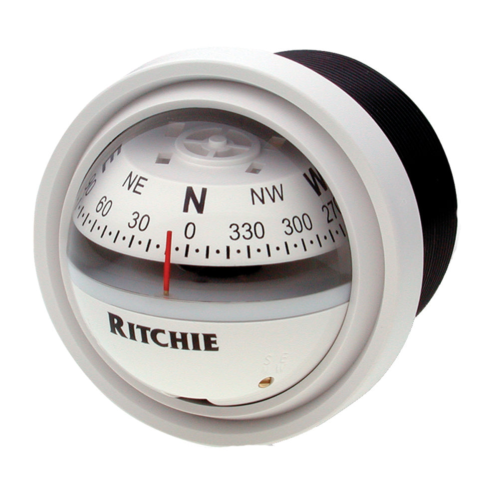 Ritchie V-57W.2 Explorer Compass - Dash Mount - White [V-57W.2] - Premium Compasses from Ritchie - Just $91.01! 