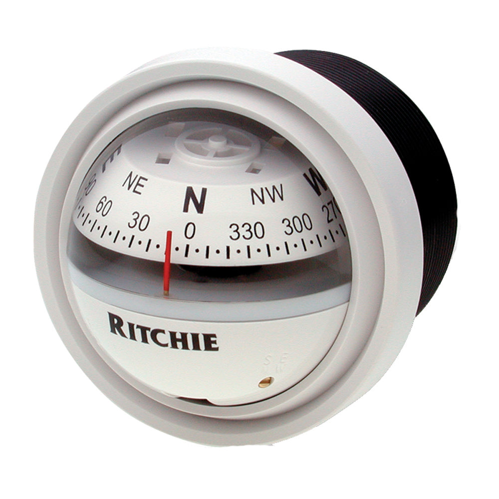 Ritchie V-57W.2 Explorer Compass - Dash Mount - White [V-57W.2] - Brand_Ritchie, Marine Navigation & Instruments, Marine Navigation & Instruments | Compasses - Ritchie - Compasses